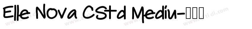 Elle Nova CStd Mediu字体转换